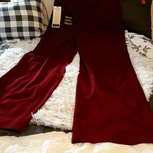 Forever 21 Flare Leg High rise Maroon dress pants